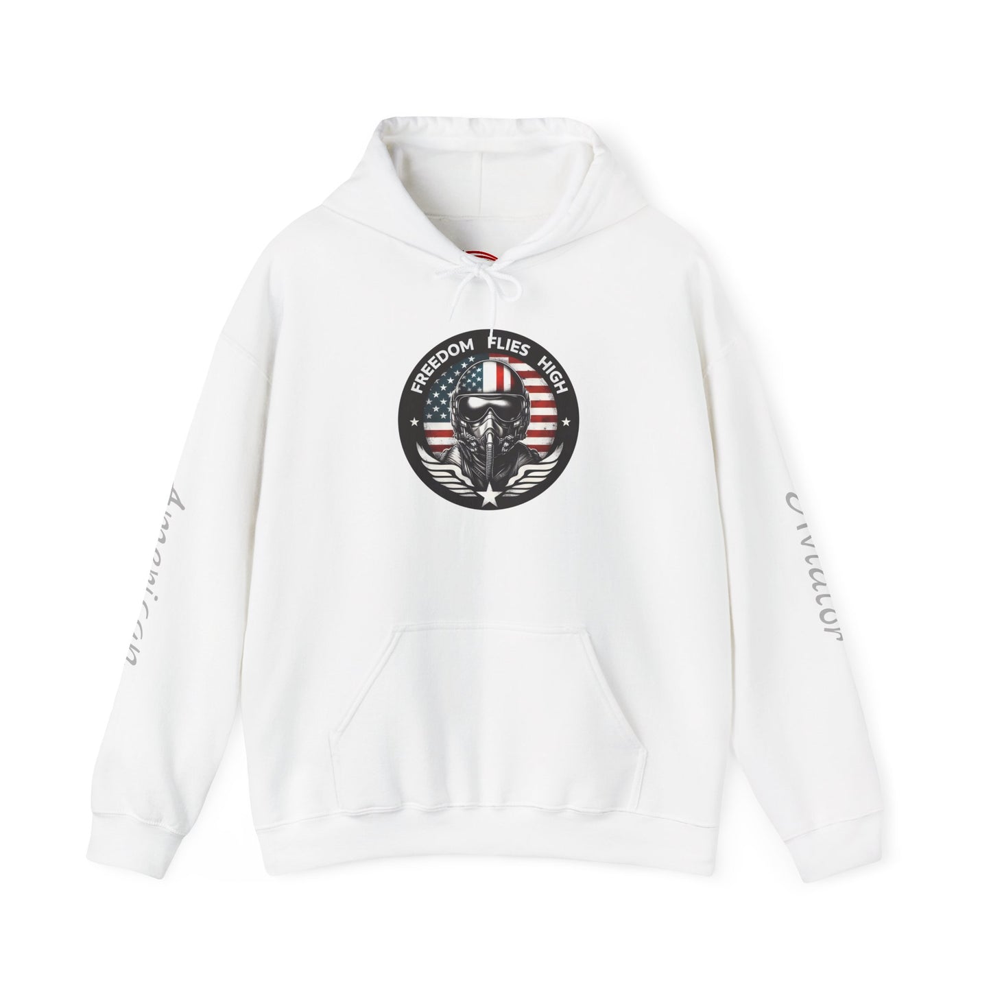 Patriotic Aviation Hoodie - Freedom Flies High Sweatshirt .