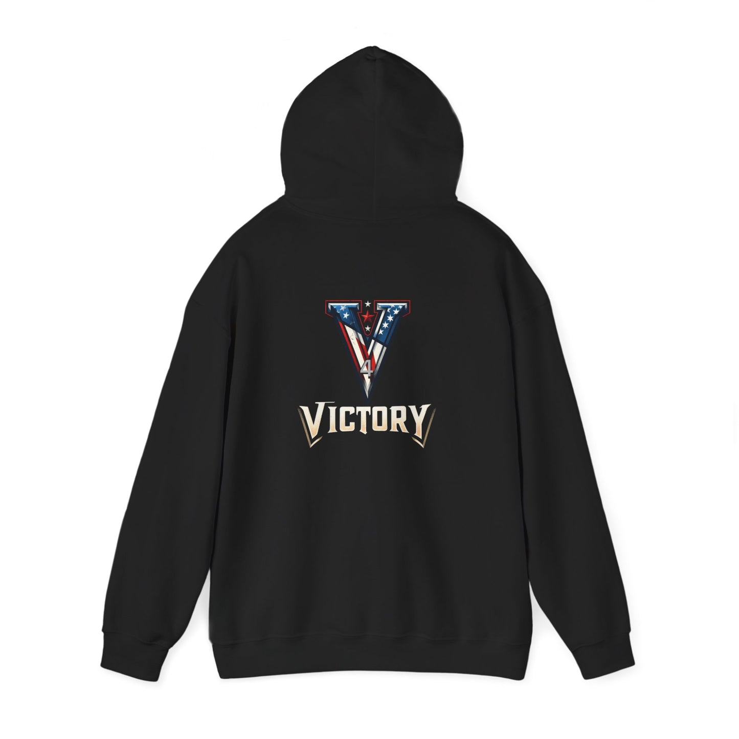 V 4 Victory Hoodie -Sweatshirt with Patriotic Symbolism