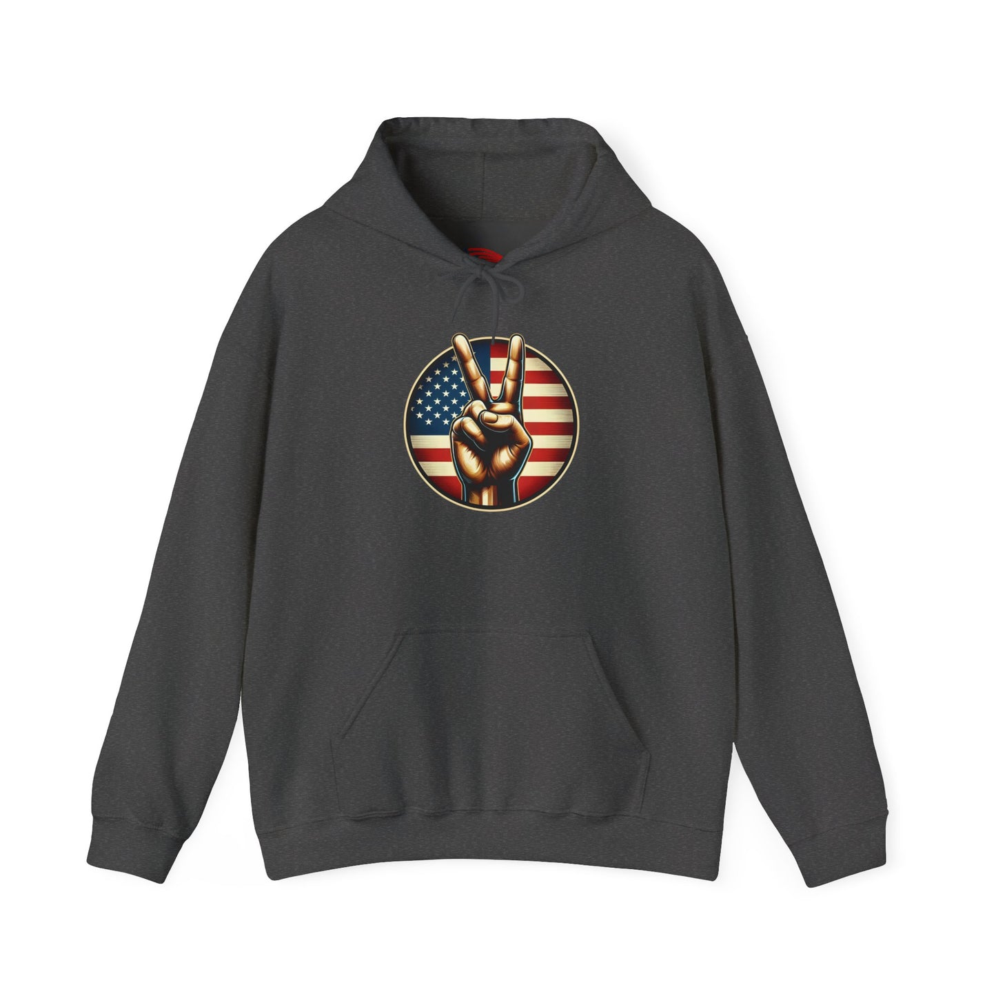 V 4 Victory Hoodie -Sweatshirt with Patriotic Symbolism