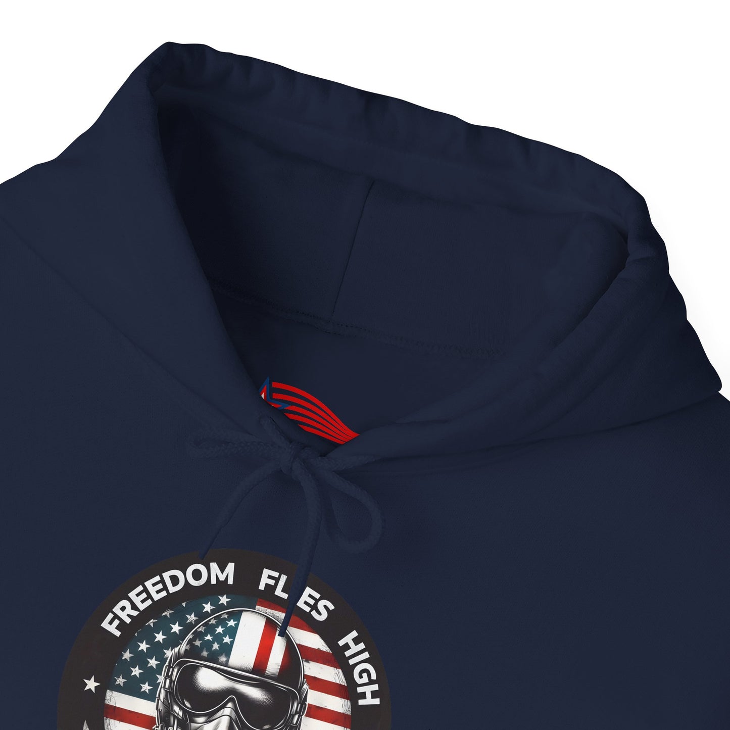 Patriotic Aviation Hoodie - Freedom Flies High Sweatshirt .