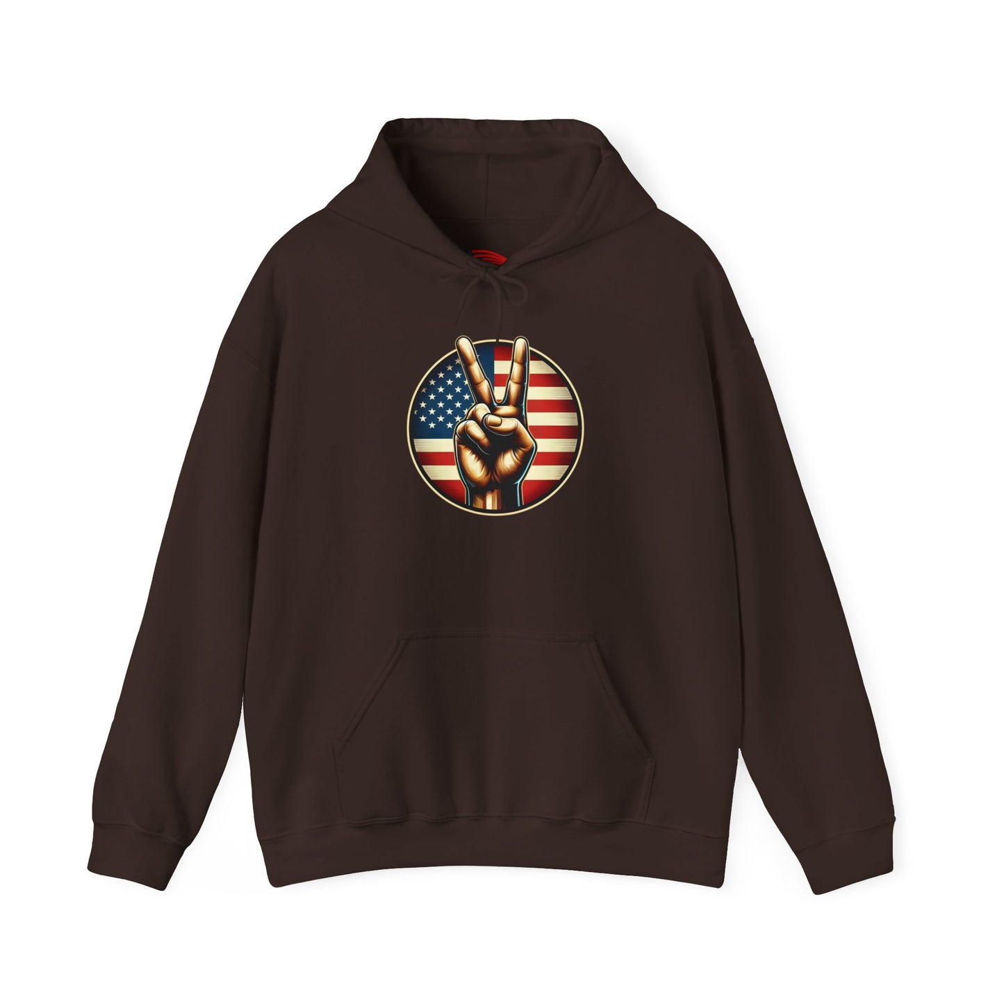 V 4 Victory Hoodie -Sweatshirt with Patriotic Symbolism