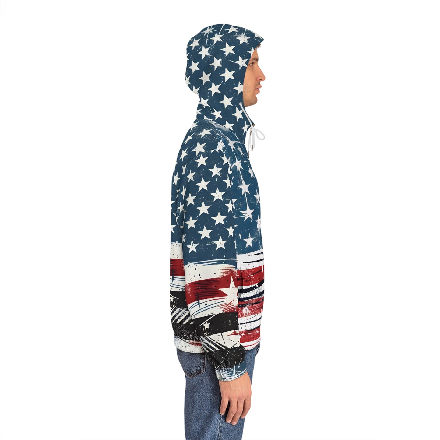American Flag Eagle , Full-Zip Hoodie.