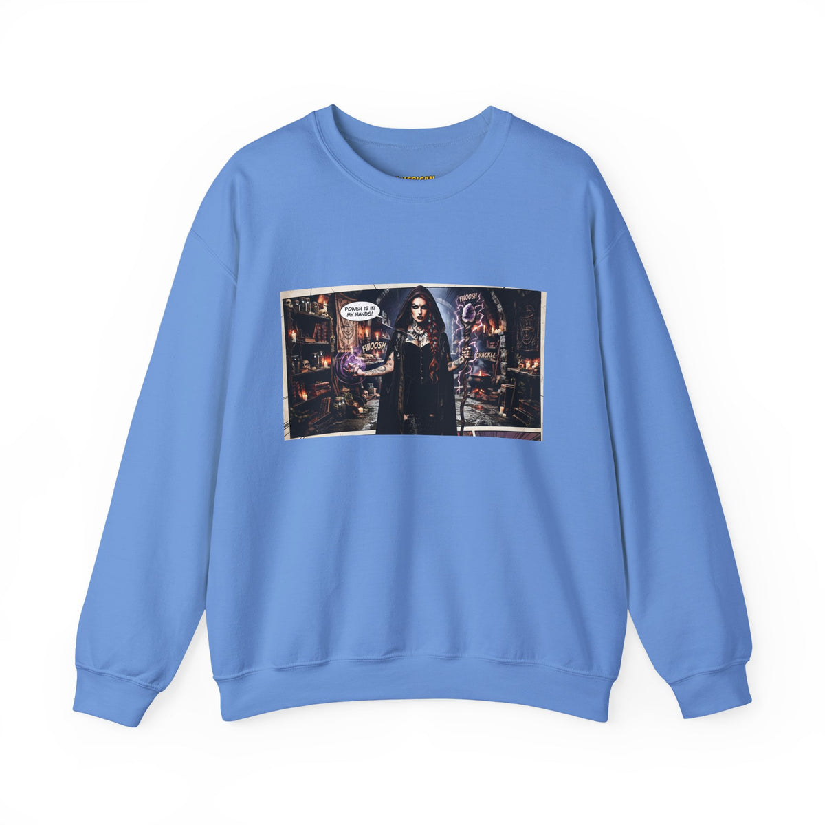 Witch's Power Comic Sweatshirt — Dark Sweatshirt