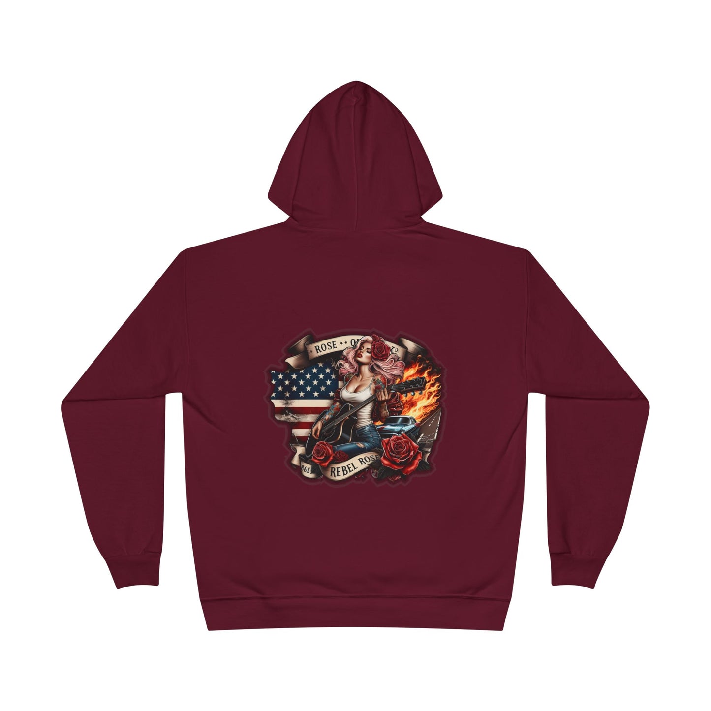 Rebel Rose Eco-Friendly Americana Hoodie.