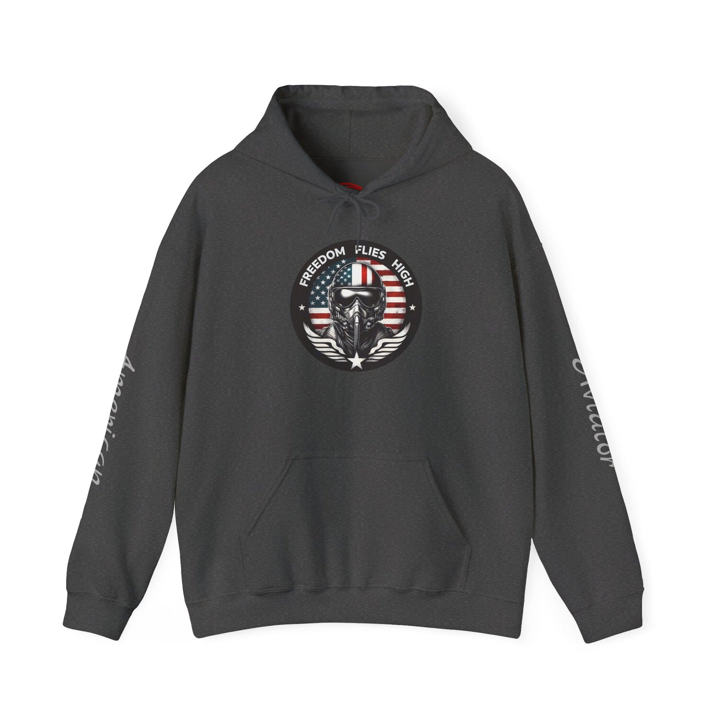 Patriotic Aviation Hoodie - Freedom Flies High Sweatshirt .