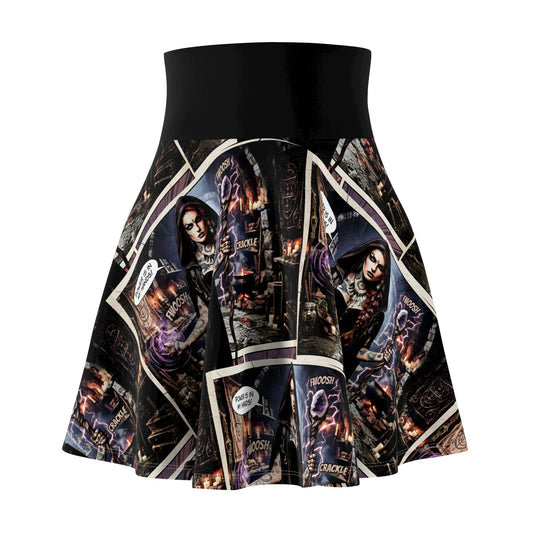 Witchcraft Halloween Skirt — Spooky  All Over Print