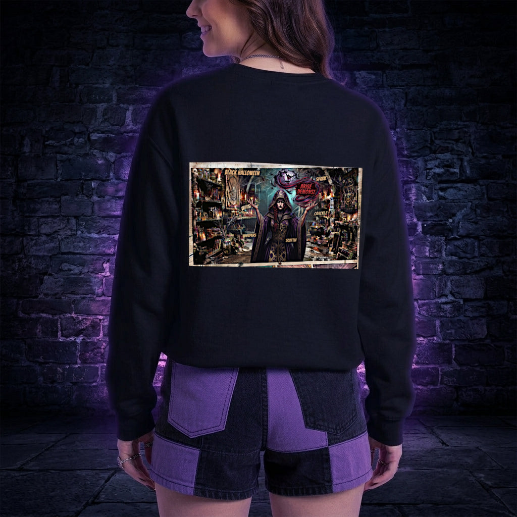 Witch's Power Comic Sweatshirt — Dark Sweatshirt