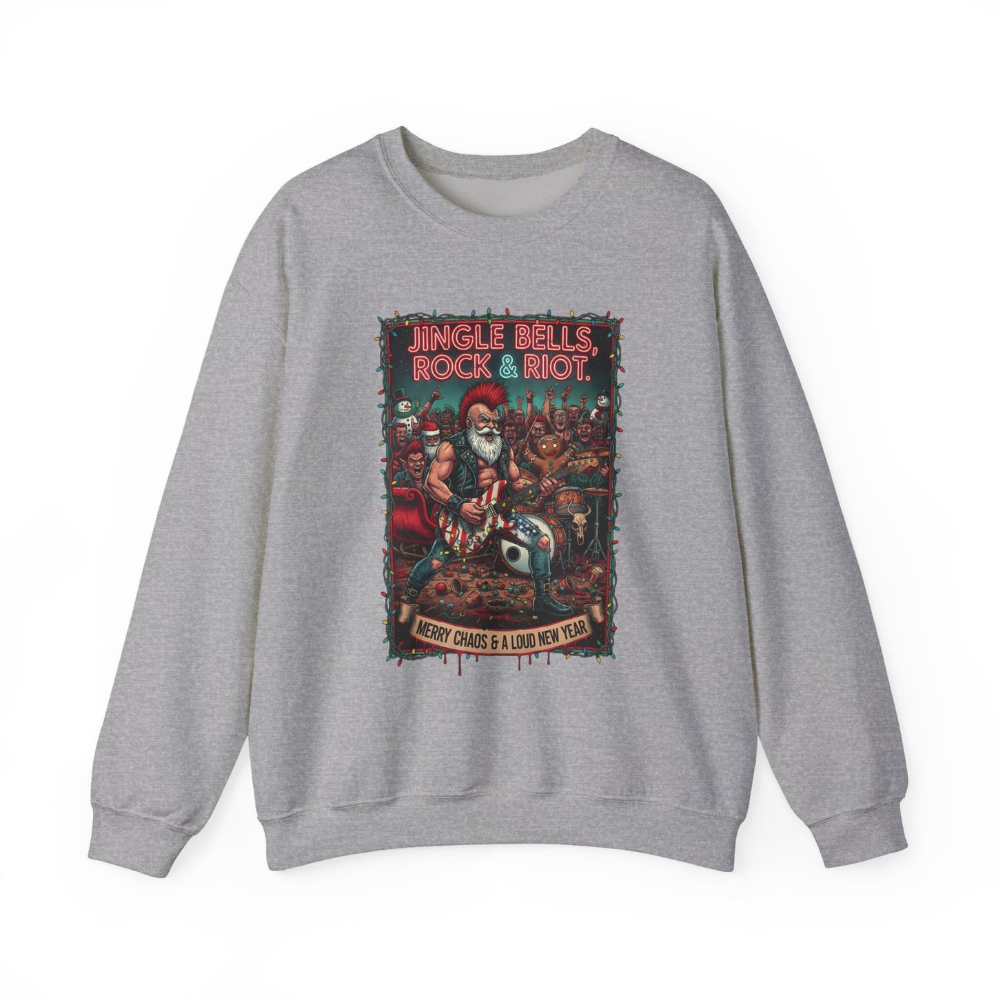  Sport grey Rock & Riot Christmas sweatshirt front