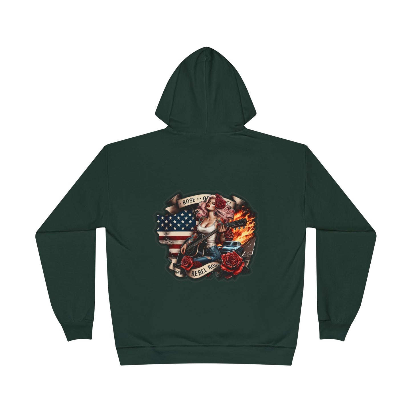 Rebel Rose Eco-Friendly Americana Hoodie.