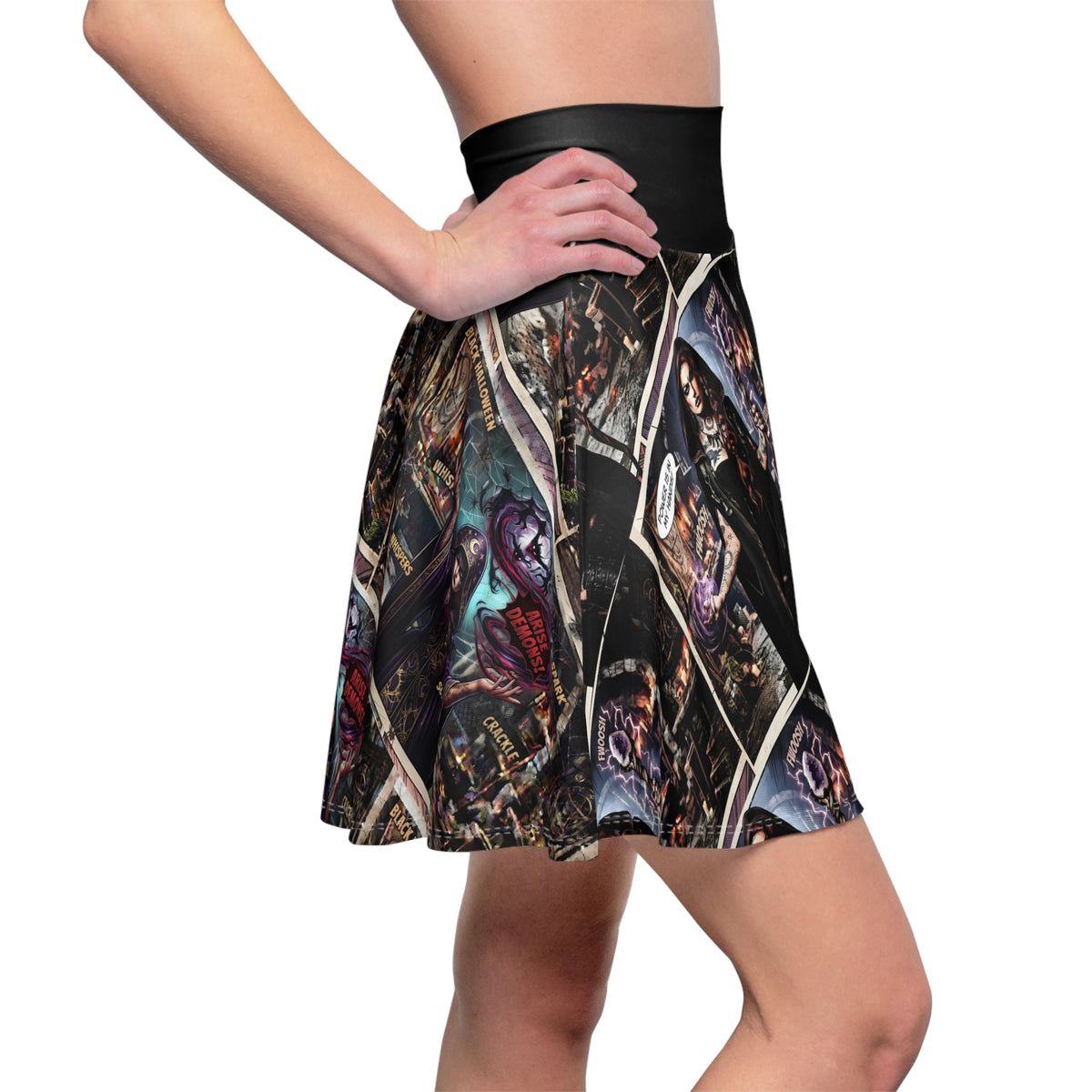 Witchcraft Halloween Skirt — Spooky  All Over Print