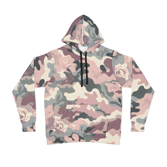 American Woman  Hoodie – Camo Style with  Back Graphic.