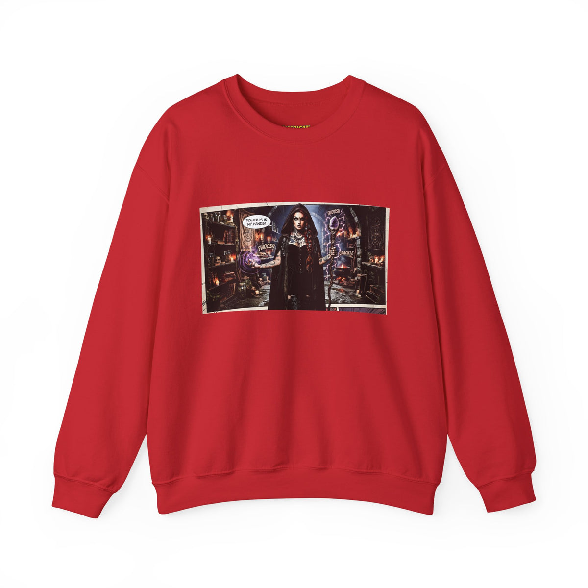 Witch's Power Comic Sweatshirt — Dark Sweatshirt