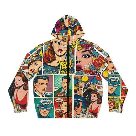 Pop Art Comics Full‑Zip Hoodie